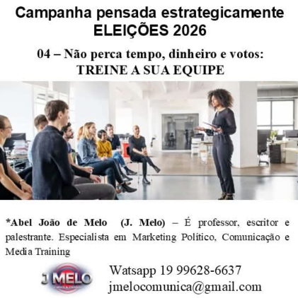 Campanha pensada estrategicamente ELEIÇÕES 2026