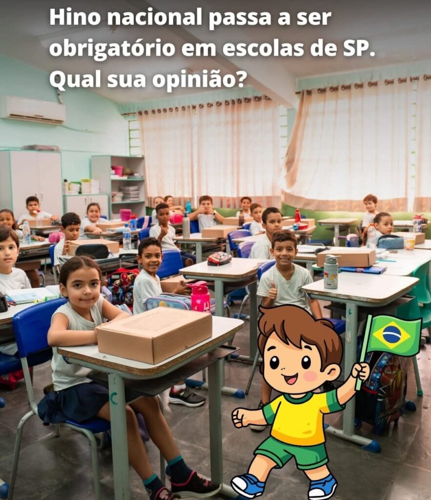 Hino brasileiro, devolta nas Escolas…