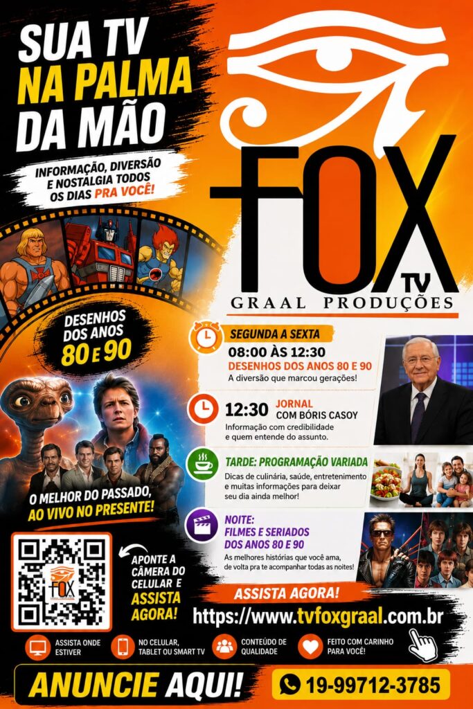 TV FOX GRAAL AMPLIA PROGRAMAÇÃO E ANUNCIA DUAS NOVAS ATRAÇÕES