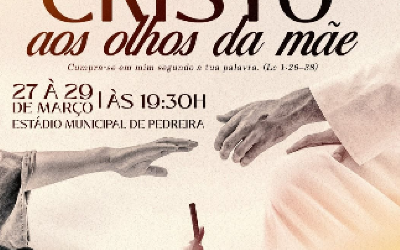 Secretaria de Cultura e Economia Criativa de Pedreira apresenta o espetáculo “A Paixão de Cristo: Aos olhos da Mãe”