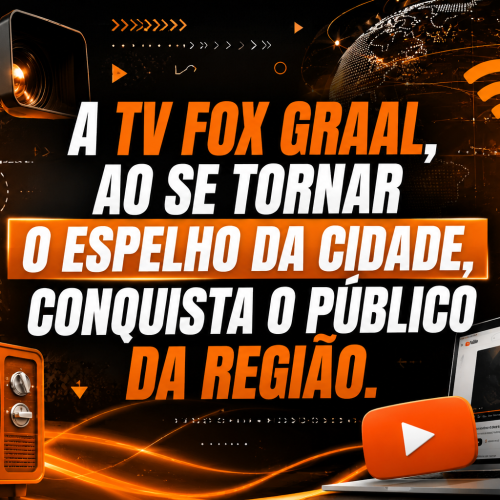 A TV FOX GRAAL, AO SE TORNAR O ESPELHO DA CIDADE, CONQUISTA O PÚBLICO DA REGIÃO