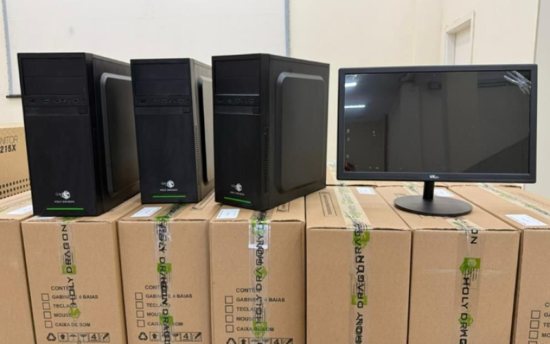 Prefeitura investe na modernização da estrutura tecnológica com aquisição de novos computadores