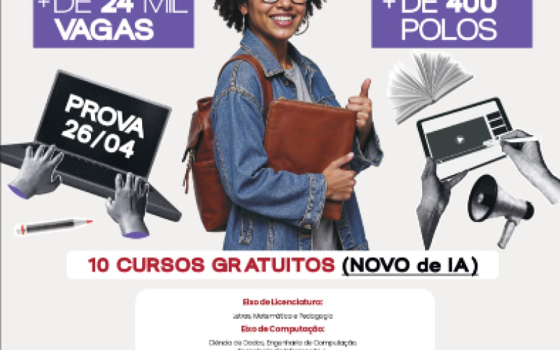 UNIVESP oferece mais de 24 mil vagas no Vestibular 2026