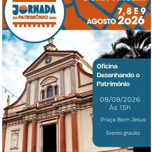 Monte Alegre do Sul recebe oficina “Desenhando o Patrimônio” pela 7ª Jornada do Patrimônio 2026