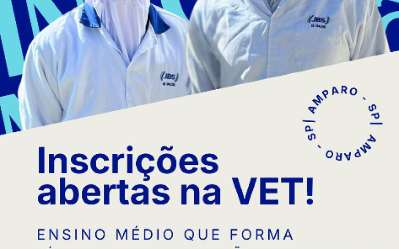 INSCRIÇÕES ABERTAS PARA A VET