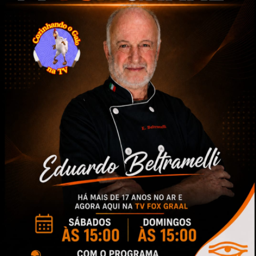 “Cozinhando o Galo” estreia na TV FOX GRAAL em agosto