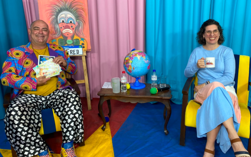 Psicopedagoga Thais Nogueira encanta público no Programa Circo Fred Federicce