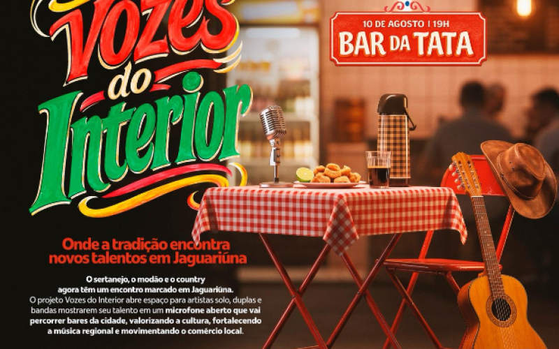 PREFEITURA DE JAGUARIÚNA LANÇA PROJETO VOZES DO INTERIOR