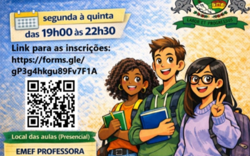Cursinho Municipal Pré-Vestibular de Pedreira recebe inscrições