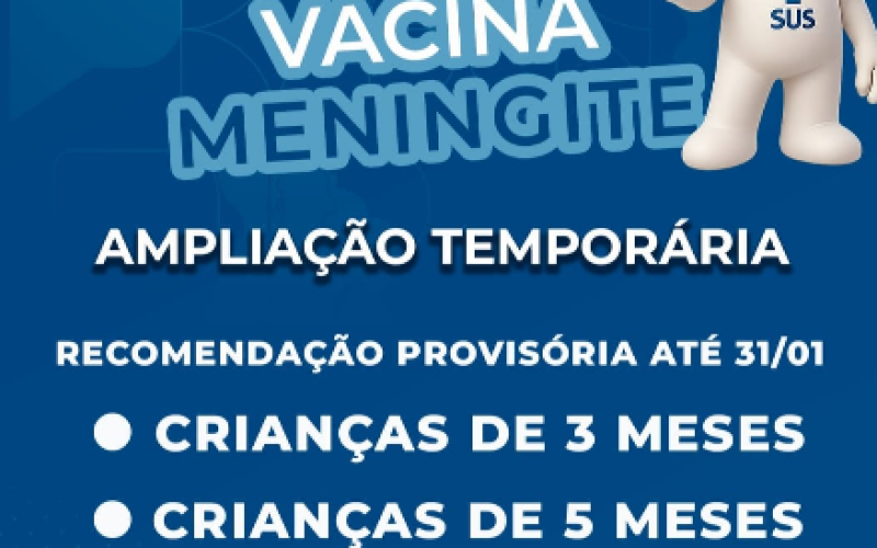 Secretaria de Saúde de Pedreira amplia Vacinação contra a Meningite ACWY