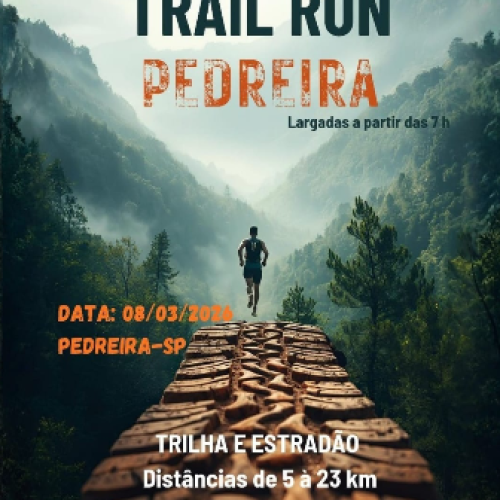1ª Corrida Só Vai Trail Run Pedreira recebe inscrições para participação