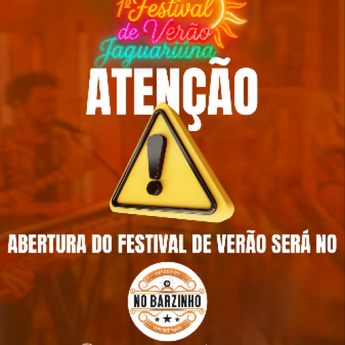CHUVA MUDA LOCAL DA ABERTURA DO FESTIVAL DE VERÃO DE JAGUARIÚNA