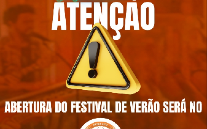 CHUVA MUDA LOCAL DA ABERTURA DO FESTIVAL DE VERÃO DE JAGUARIÚNA