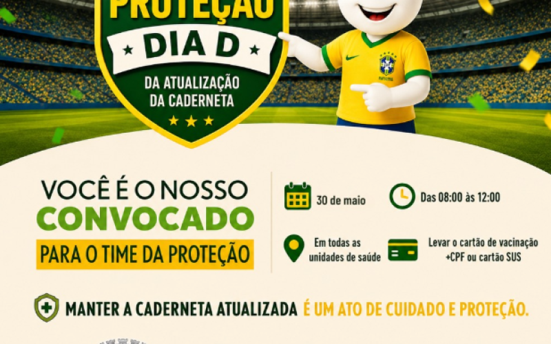 Dia D de Vacinação acontece neste sábado (30/05) em Monte Alegre do Sul