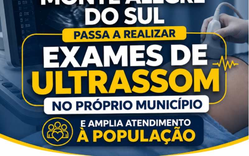 Monte Alegre do Sul passa a realizar exames de ultrassom no próprio município e amplia atendimento à população