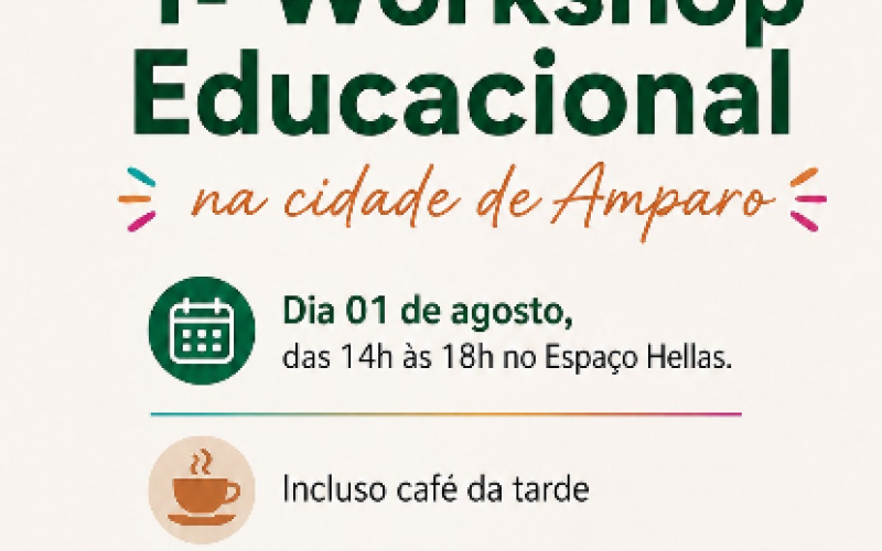 1º Workshop Educacional e Feira Educacional na Cidade de Amparo promovidos pela MCP Produções e Fontes Educacionais.