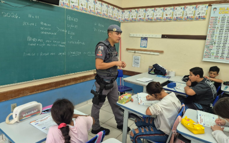 PROERD INICIA ATIVIDADES NAS ESCOLAS MUNICIPAIS E LANÇA VERSÃO PARA EDUCAÇÃO INFANTIL EM JAGUARIÚNA