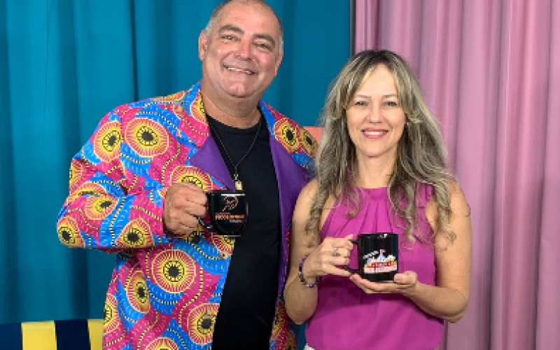 Luciana Picolomini no Programa do Fred