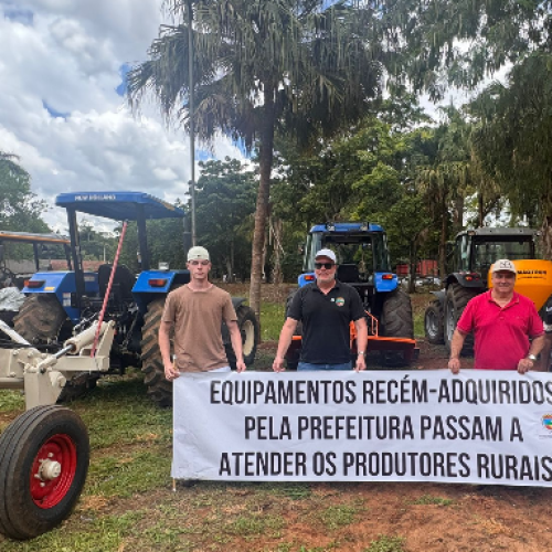 Prefeitura adquire novos equipamentos para fortalecer o apoio aos produtores rurais