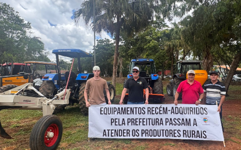 Prefeitura adquire novos equipamentos para fortalecer o apoio aos produtores rurais