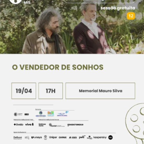 Cinema Pontos MIS exibe “O Vendedor de Sonhos” neste domingo (19/04) no Memorial Mauro Silva