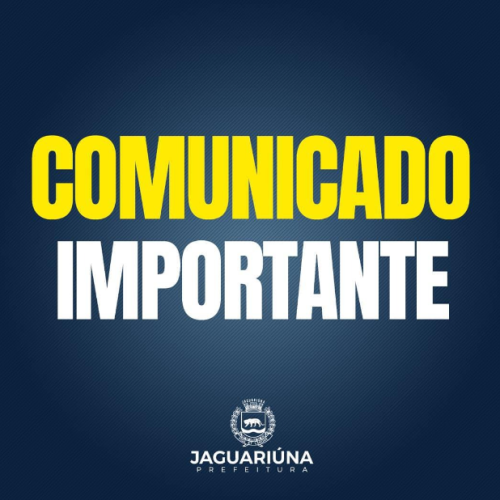 PREFEITURA DE JAGUARIÚNA TERÁ EXPEDIENTE ATÉ AS 12H NA SEGUNDA-FEIRA DEVIDO AO JOGO DO BRASIL