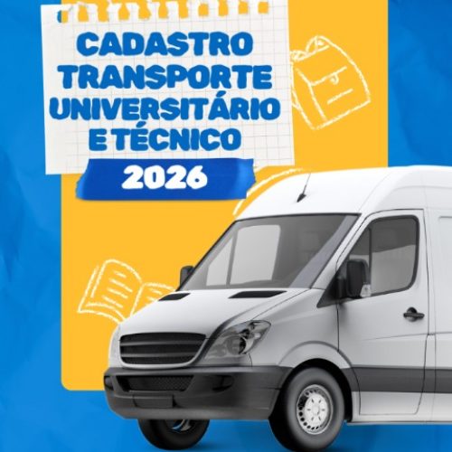 Prefeitura realiza cadastro para transporte universitário e técnico
