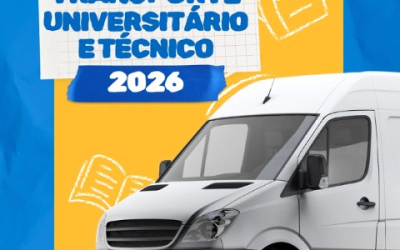 Prefeitura realiza cadastro para transporte universitário e técnico