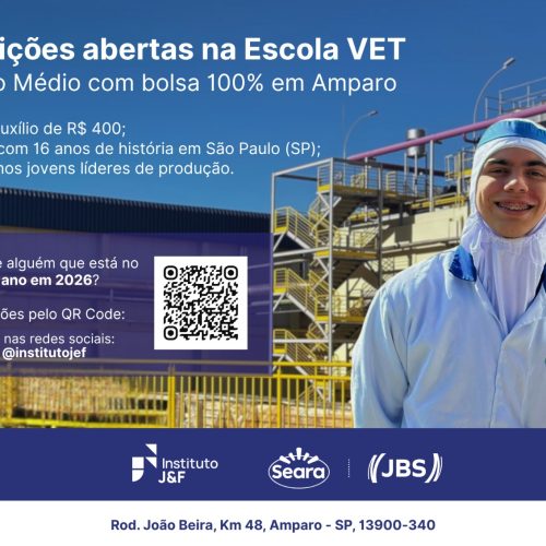 Uma grande oportunidade para os jovens de Amparo e de toda a nossa região!