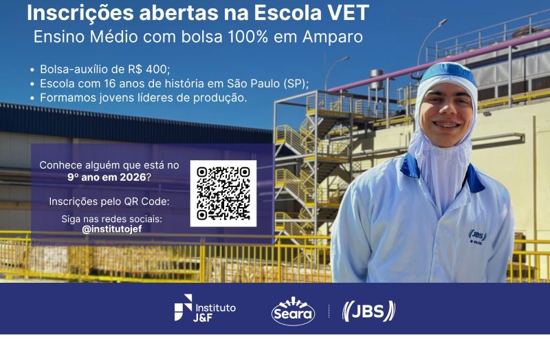 Uma grande oportunidade para os jovens de Amparo e de toda a nossa região!
