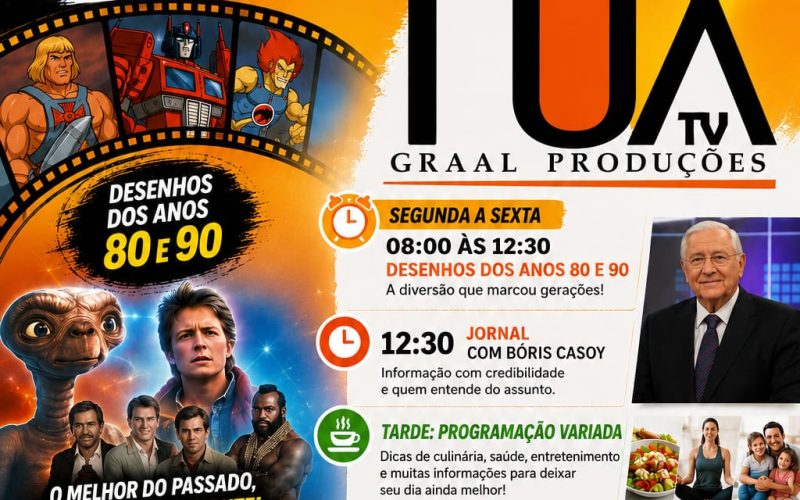 TV FOX GRAAL AMPLIA PROGRAMAÇÃO E ANUNCIA DUAS NOVAS ATRAÇÕES